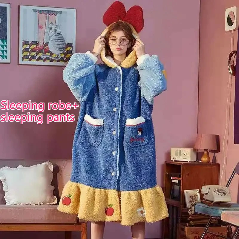 Damska zimowa ciepła piżama z  – Bathrobe recenzja i cena
