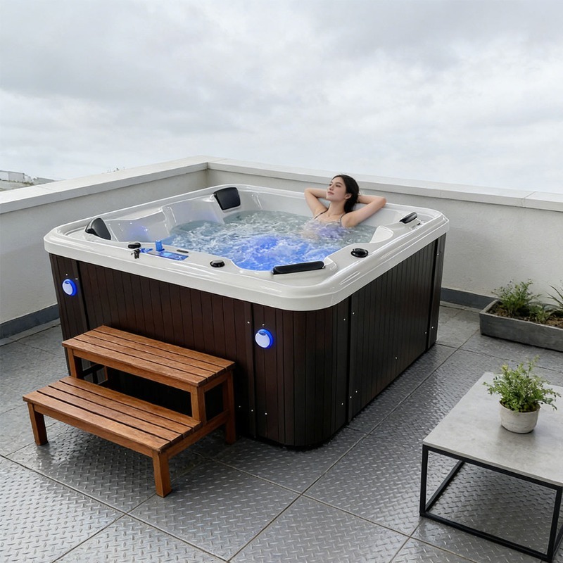 Wanna z hydromasażem Akrylowa  – Hot Tub recenzja i cena